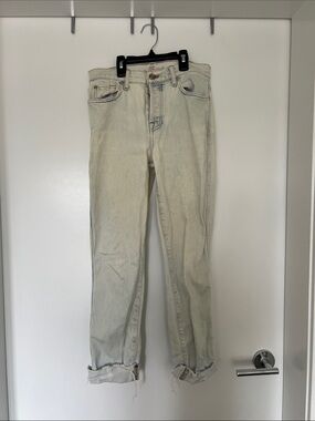 7 for All Mankind Women’s Light Blue Washed Mid-Rise Jeans